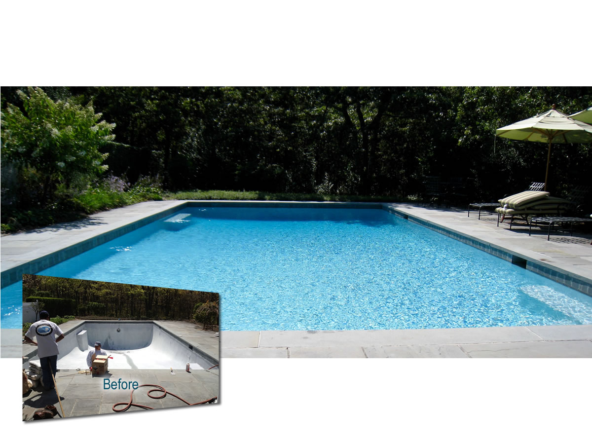 before and after Shinnecock Pool renovation